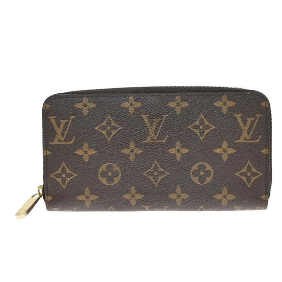LOUIS VUITTON Long Zippy Wallet Monogram Leather Brown France M60017 30EF673 - Picture 1 of 15